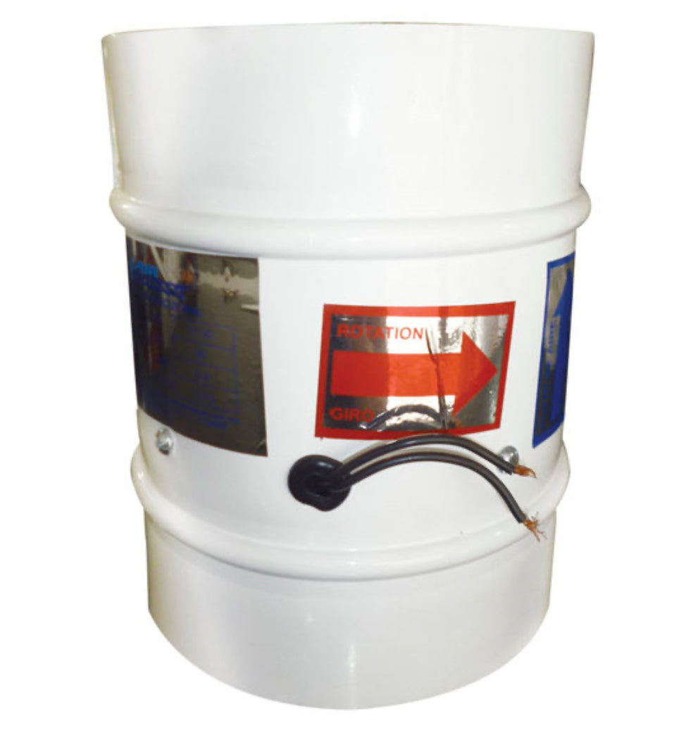 Extractor De Aire Tubo Axial De 10 Pulgadas Aspas Plásticas, Ventilador de Escape de Humo, HVAC