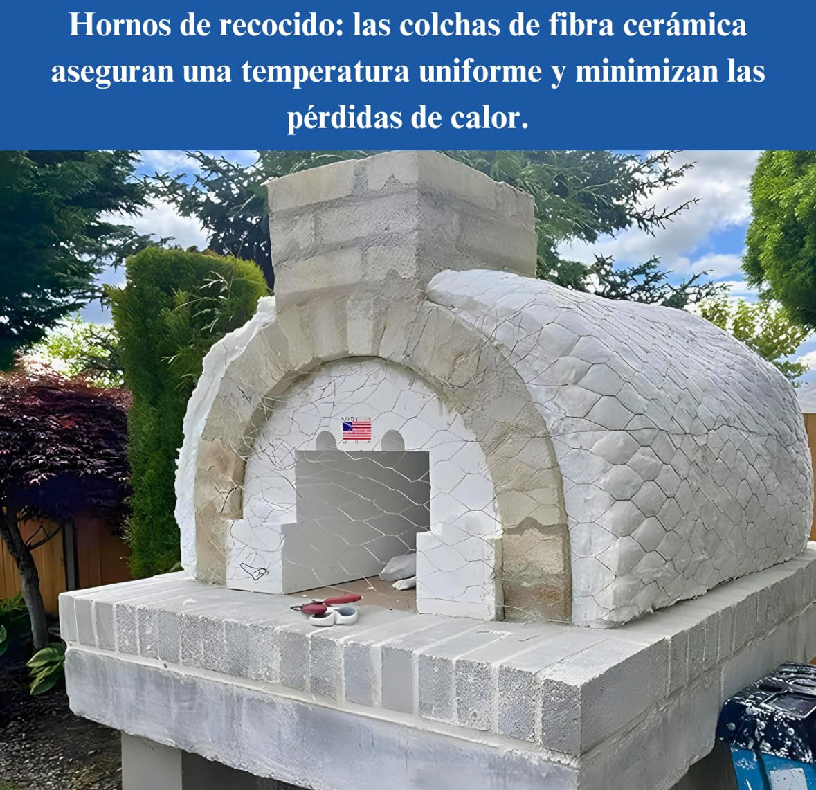 Fibra Cerámica Hornos 1425 Grados  61 Centímetros de ancho  X 1 pulgada de espesor