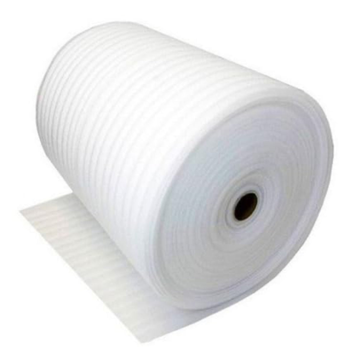 Rollo Espuma o PolyFoam para empaque y embalaje de objetos frágiles de 1/4” de espesor, sustituto de plástico Poliburbuja