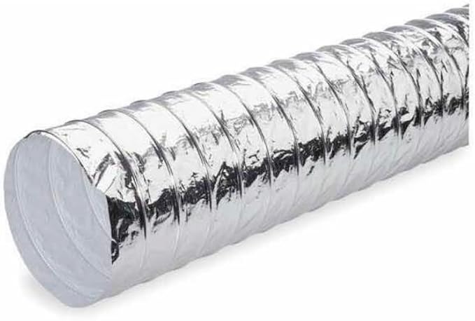 Ducto Flexible Para Aire De 7.62 Metros de Largo, Circular, HVAC