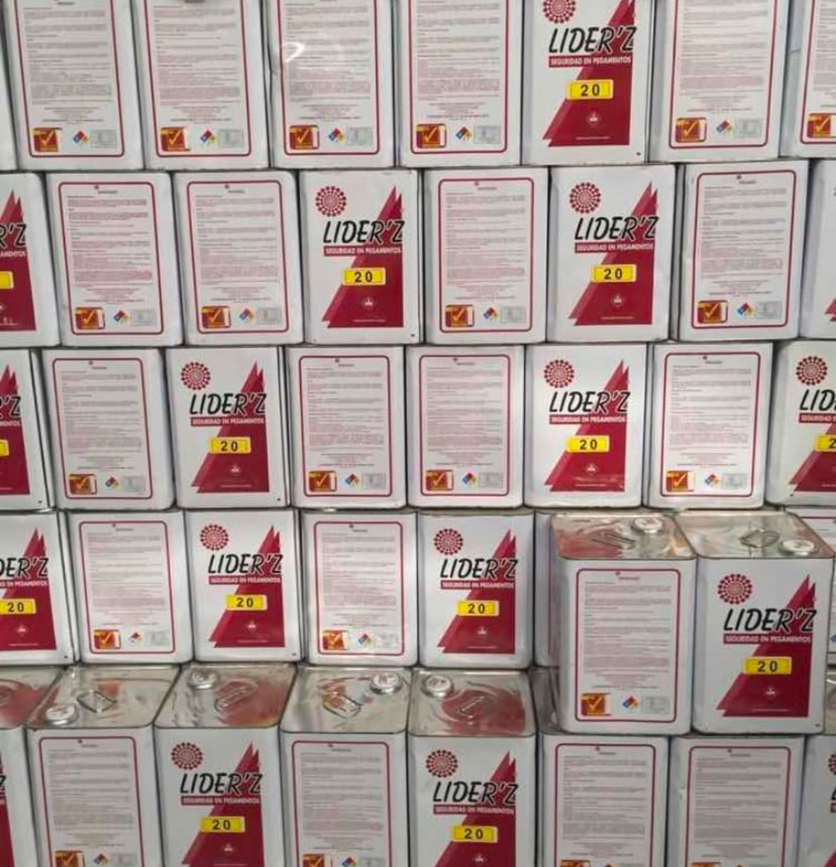 Pegamento De Contacto Liderz Mod Z20 Color Amarillo Lata 17 Litros