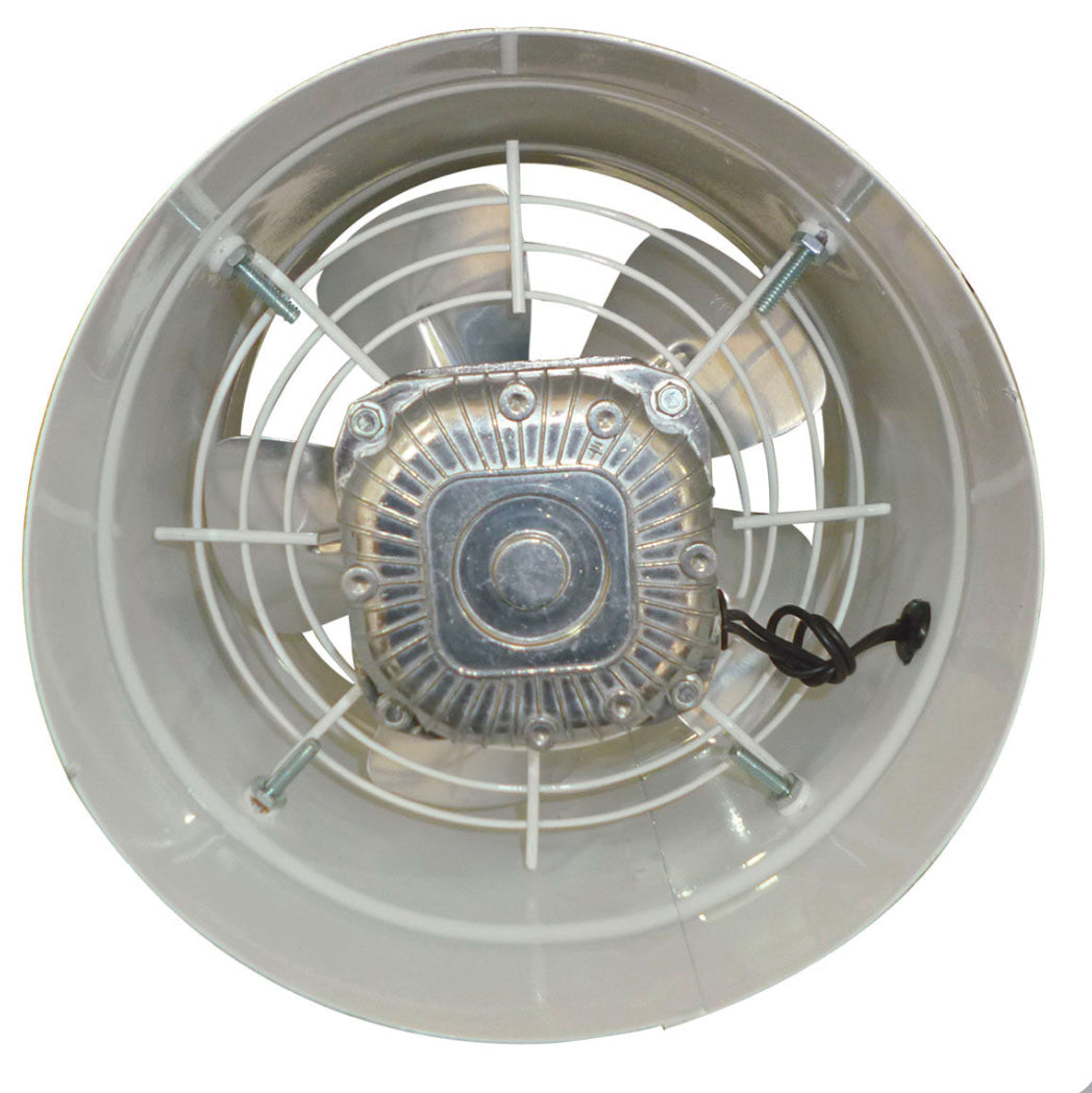 Extractor De Aire Tubo Axial De 10 Pulgadas Aspas Plásticas, Ventilador de Escape de Humo, HVAC