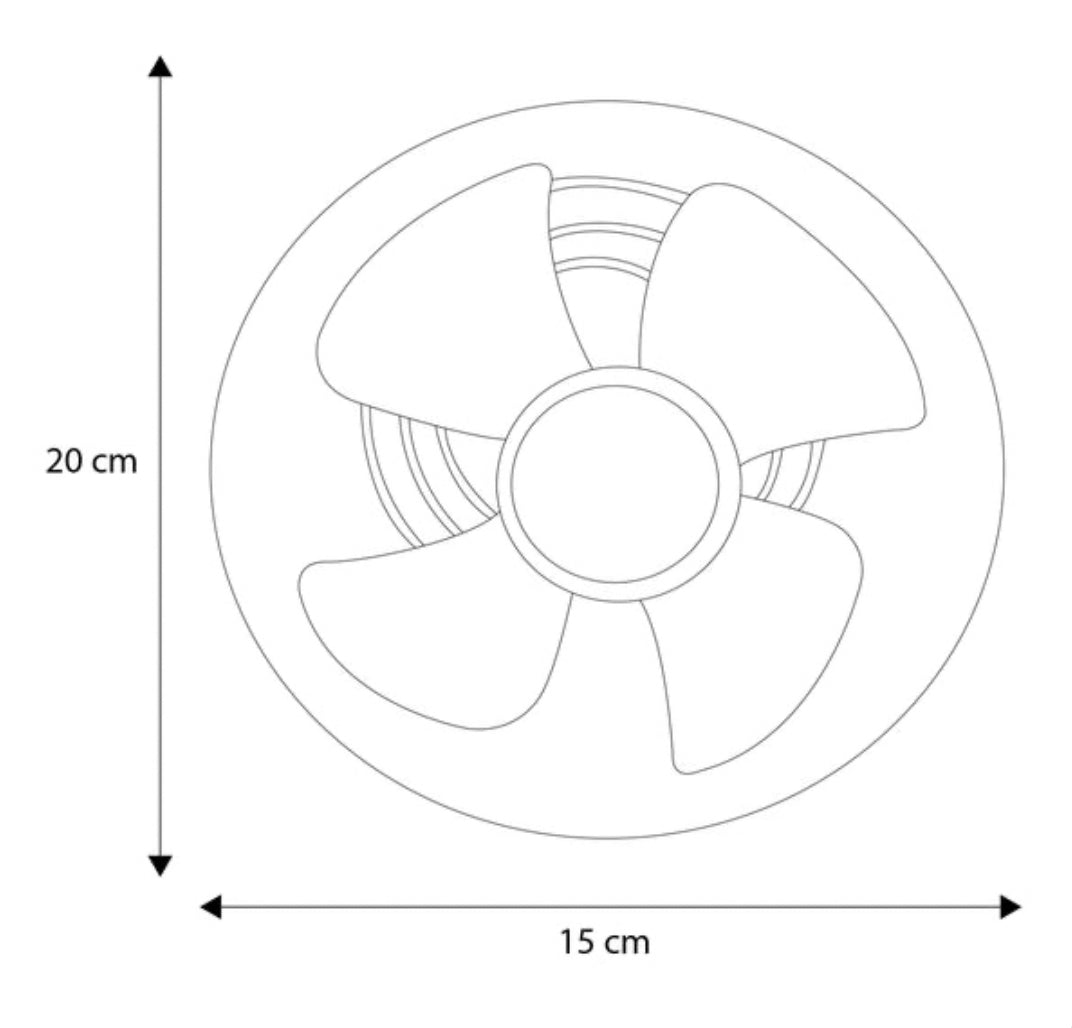 Extractor De Aire Tubo Axial De 6 Pulgadas Aspas Plásticas, Ventilador de Escape de Humo, HVAC