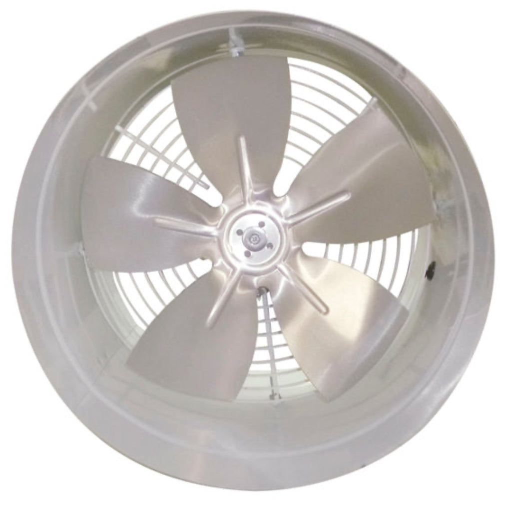 Extractor De Aire Tubo Axial De 14 Pulgadas Aspas Plásticas, Ventilador de Escape de Humo, HVAC