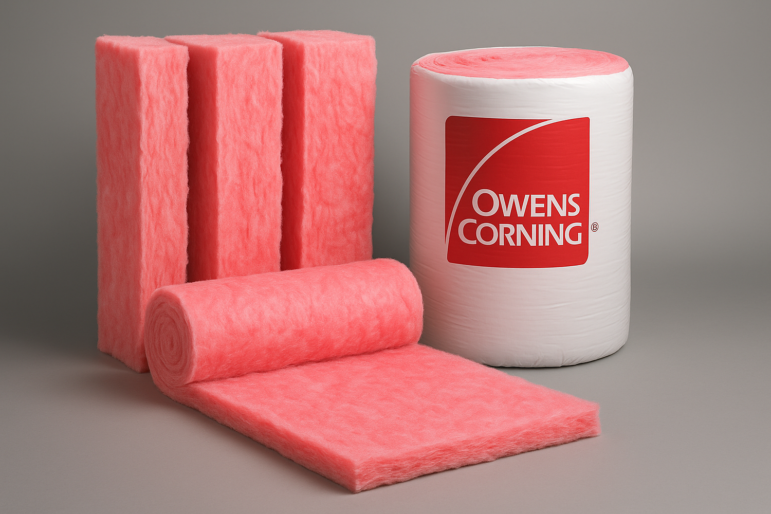 Lana de vidrio rosa owens corning