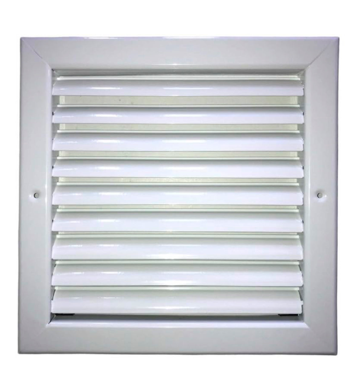 Rejilla Rectangular Para Ventilación y Retorno De Aire, Con Aletas Fijas Curvas A 45 Grados, HVAC