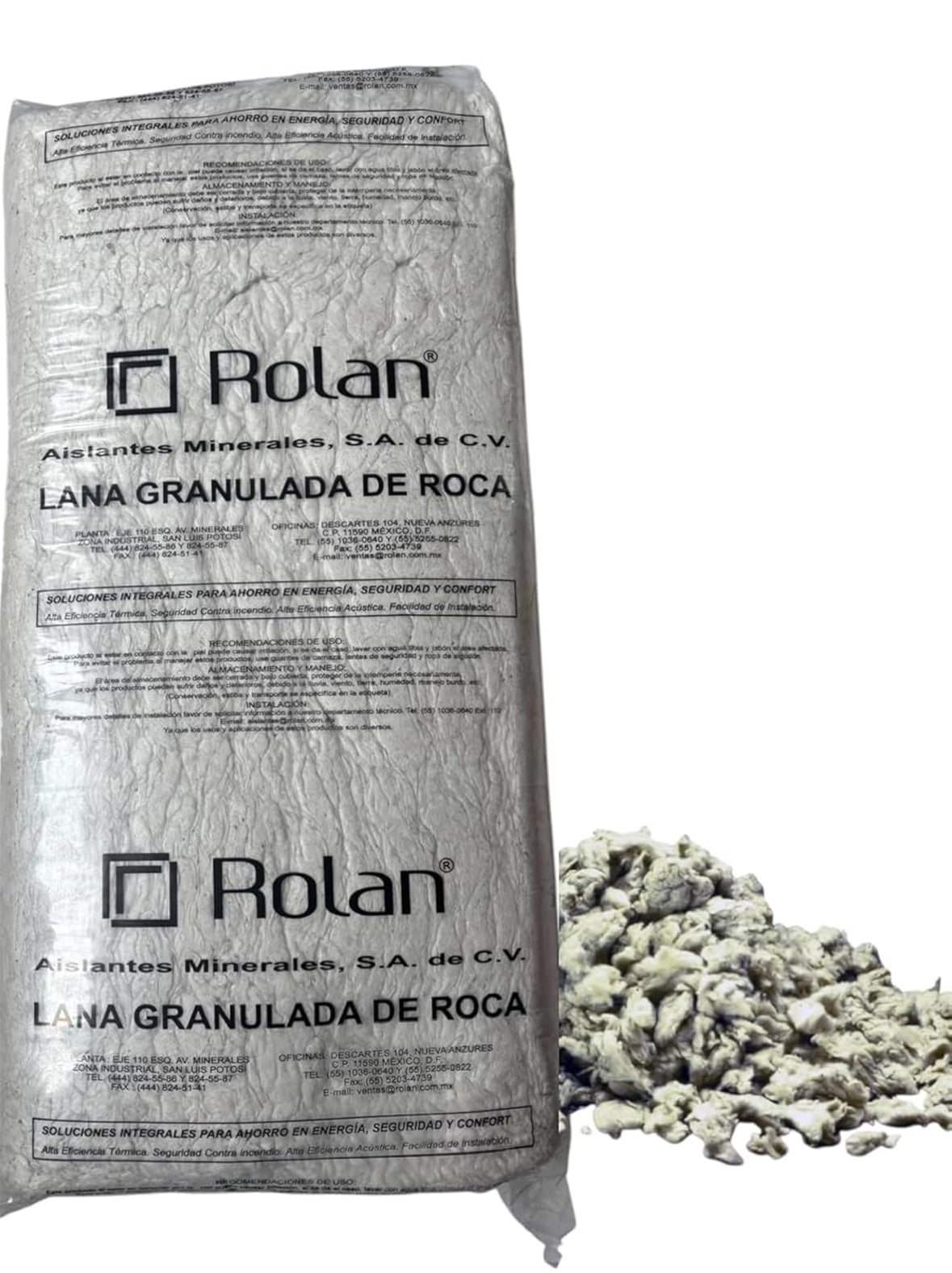 Fibra de Lana Mineral Granulada por kg, Aislamiento Térmico y Acústico