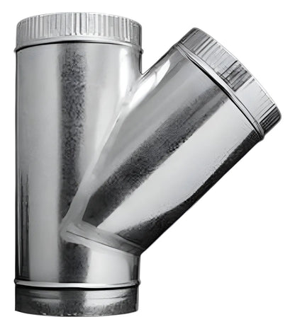 Yee tipo Injerto de para extracción o ventilación, fabricada en lámina galvanizada calibre 26, HVAC