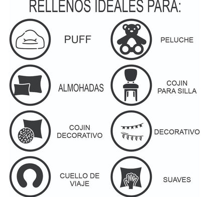 Relleno Para Peluches y Almohadas / Delcron 1 Kilogramo