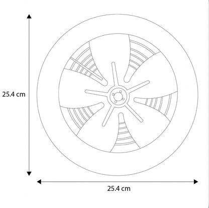 Extractor De Aire Tubo Axial De 10 Pulgadas Aspas Plásticas, Ventilador de Escape de Humo, HVAC