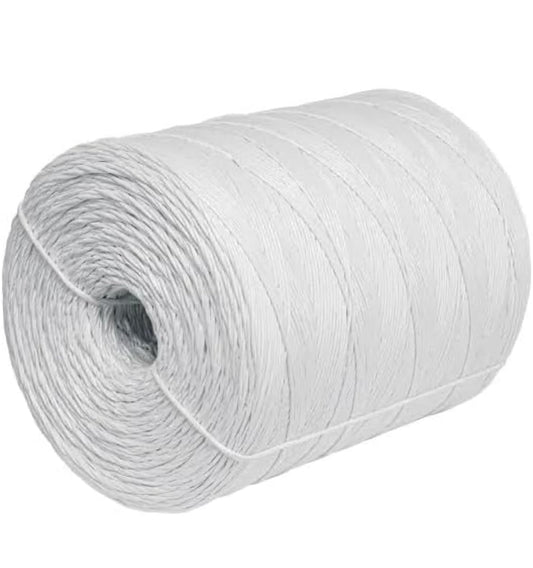 Cuerda de Rafia Polipropileno Blanca, 1.98 mm Espesor, 2 g/m, para Empaque y Embalaje