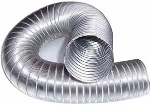 Ducto Flexible De Aluminio De 2.44 Metros de Largo HVAC