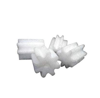 Relleno de Protección en Forma de Estrella, 3.6 cm x 3.5 cm, Plástico Blanco.