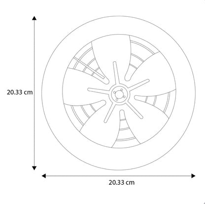 Extractor De Aire Tubo Axial De 8 Pulgadas Aspas Plásticas, Ventilador de Escape de Humo, HVAC
