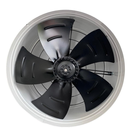 Extractor de Aire Tubo Axial Industrial de 16 Pulgadas de Diámetro, Ventilador de Escape de Humo, HVAC, Mca. Ventek
