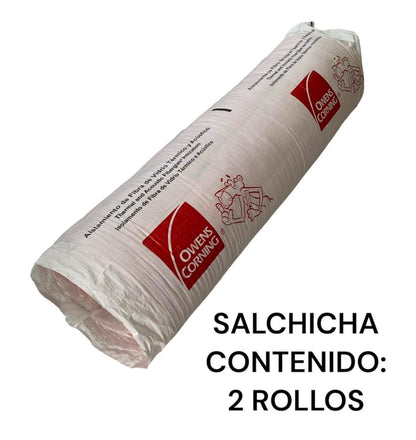 2 Rollos de Aislhogar Aislamiento de Fibra de Vidrio R-8 2 1/2 X 61 Cms. X 15.24 Mts.