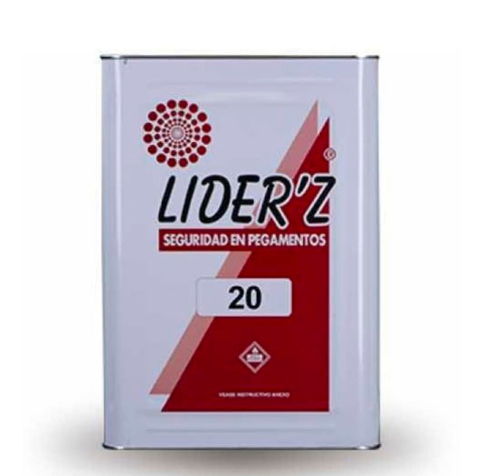 Pegamento De Contacto Liderz Mod Z20 Color Amarillo Lata 17 Litros