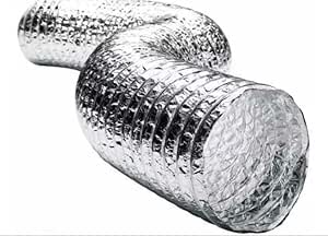 Ducto Flexible Para Aire De 7.62 Metros de Largo, Circular, HVAC