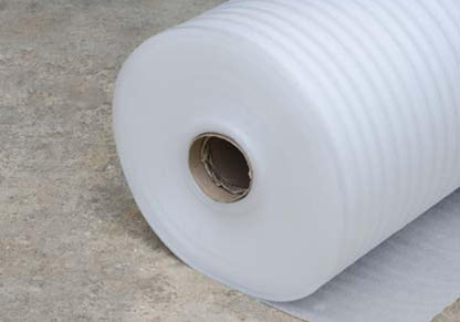 Rollo Espuma o PolyFoam para empaque y embalaje de objetos frágiles de 1/4” de espesor, sustituto de plástico Poliburbuja