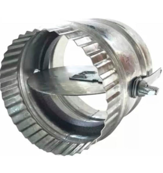 Compuerta Manual  Para Conexión De Ducto Circular Con Cuadrante Para Ajuste De Aire  En Lamina Galvanizada Calibre 26