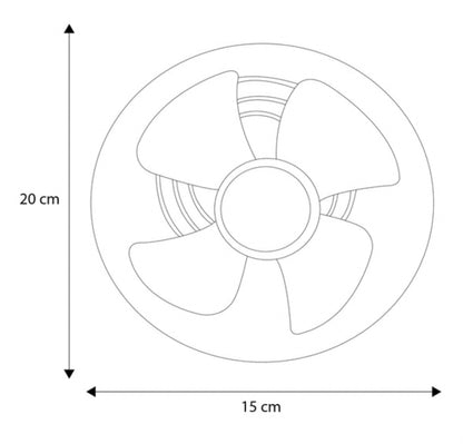 Extractor De Aire Tubo Axial De 6 Pulgadas Aspas Plásticas, Ventilador de Escape de Humo, HVAC