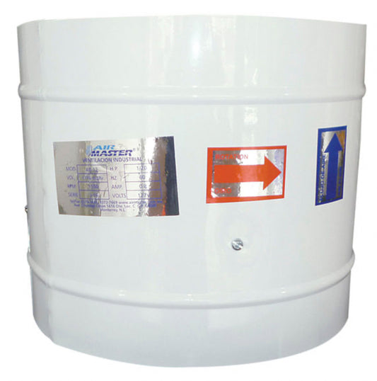Extractor De Aire Tubo Axial De 14 Pulgadas Aspas Plásticas, Ventilador de Escape de Humo, HVAC