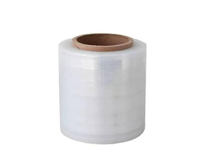 Película stretch, Rollo de emplaye o Playo para envolver, empaque y embalaje, plástico estirable para envolver productos, stretch film 5 pulgadas, calibre 60, 300 metros de largo