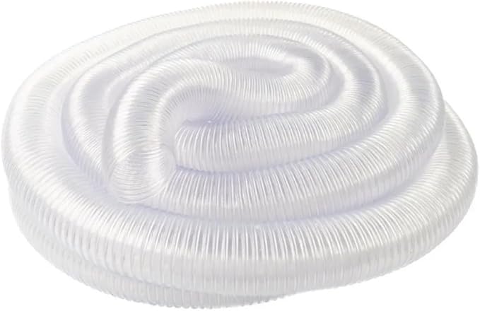 Ducto Manguera Flexible de PVC de 2 Pulgadas de Diámetro Transparente, para Succión de Polvo