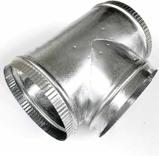 Tee Para Conexión De Ducto Circular Para Aire De Lamina Galvanizada Calibre 26 para HVAC